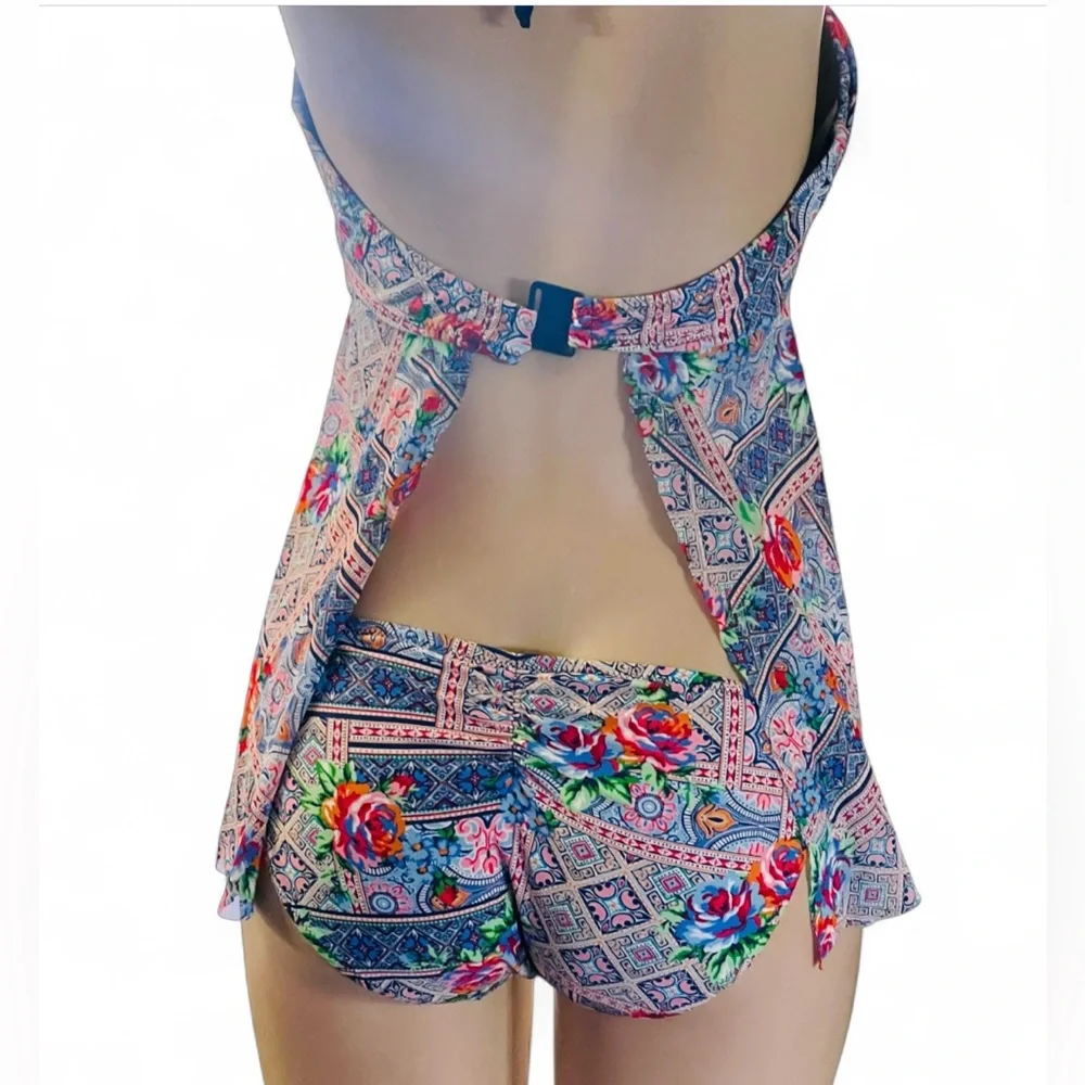 GOTTEX BY Profile Blush Turkish Delight Flyaway Tankini Top  & Bikini Bottom